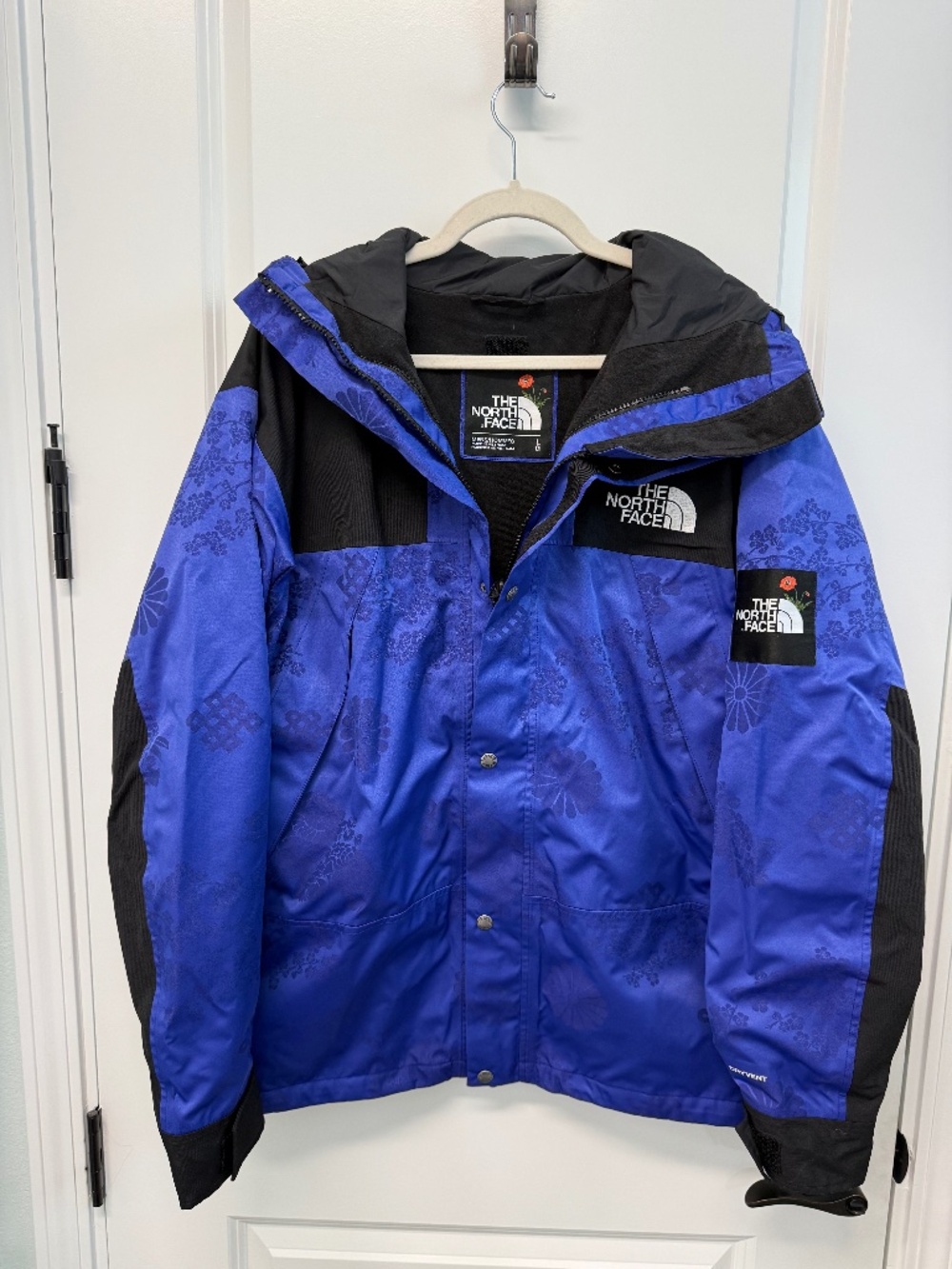 THE NORTH FACE x Nordstrom Jacquard Mountain Jacket Blue Floral Men's Large Rare